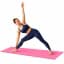 4mm Yoga Mat Non Slip Exercise Mat Fitness Yoga Mat Workout Mat Lightweight Portable Training Mat for Home Gym Yoga and Pilates