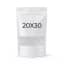 50 Pcs White Kraft Stand Up Bags 20x30 Reusable Food Pouches Airtight Zip Lock Kraft Bags for Snack Packaging Spice Storage Coffee Bags