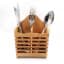 Bamboo Spoon Stand Premium Wooden Spoon Holder for Kitchen Utensils, Spoons, Forks & Spatulas | Eco-Friendly Round Bamboo Organizer for Countertop Storage