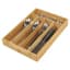 Homeket Classic Cutlery Tray with Cover Multi-Section Drawer Organizer for Spoons, Forks & Knives | Dustproof Cutlery Spoon Holder Kitchen Storage Tray