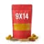 Pack of 20 Red Stand Up Zip Lock Pouches with Window Reusable Food Packaging Bags Snack Packaging Bags Coffee Bags Spice Storage Bags Dry Fruits 9x14cm
