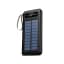 SOVO Solar Power Bank 10000mAh | Portable Fast Charging Charger with Solar Panel, Dual USB Output, LED Flashlight, Durable Outdoor Battery Backup for Devices