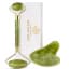 SP Dealz Jade Roller for Face & Gua Sha Set – 100% Real Natural Beauty Jade Facial Massage Tool for Face, Eyes, Neck & Body Skin Care Therapy Kit